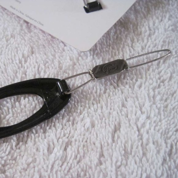 2 Black Plastic Oval Goody Stay Put Slide Proof Hold Hair Barrettes Secure Tight - Picture 5 of 11
